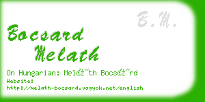 bocsard melath business card